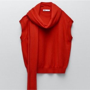 Zara Cashmere scarf vest